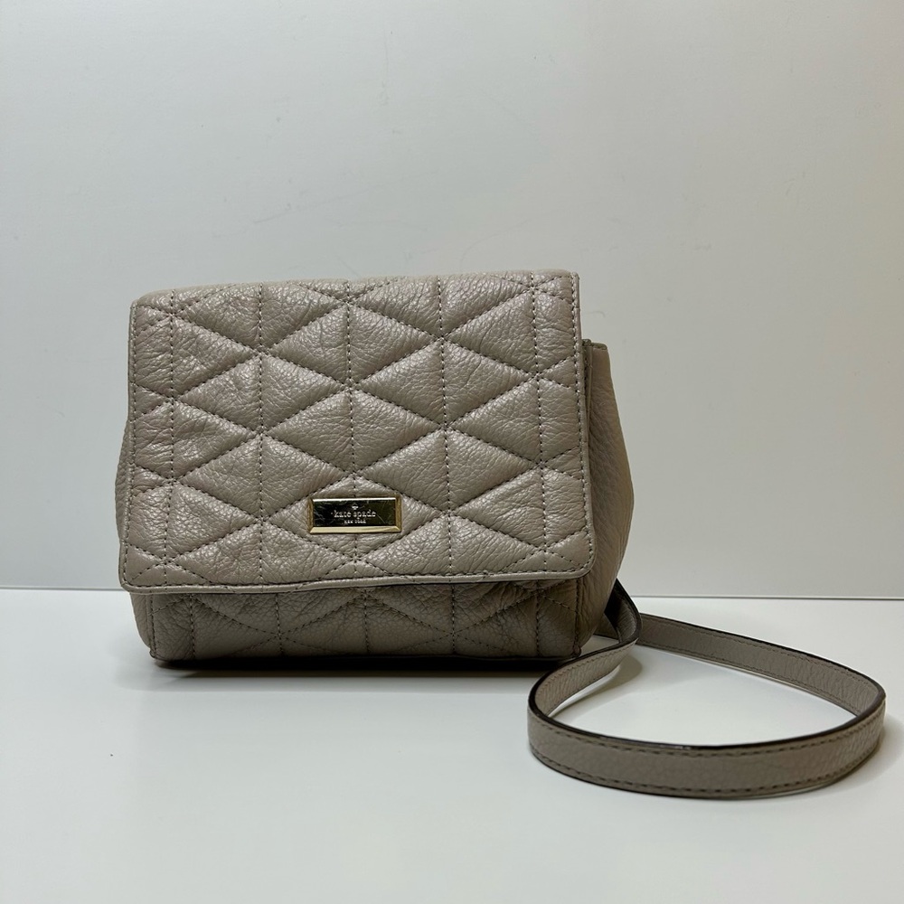 Kate Spade New York Emery Court Eliza Quilted Leather Shoulder Bag (Pink Mauve)